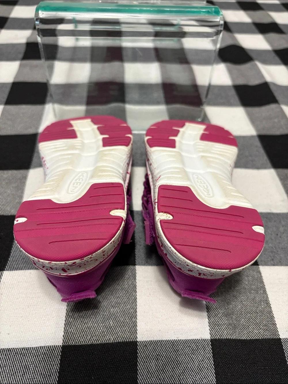 Keen Uneek Bungee Strap Purple Pink Sandals Youth Girls Size 12 Water Trail Shoe